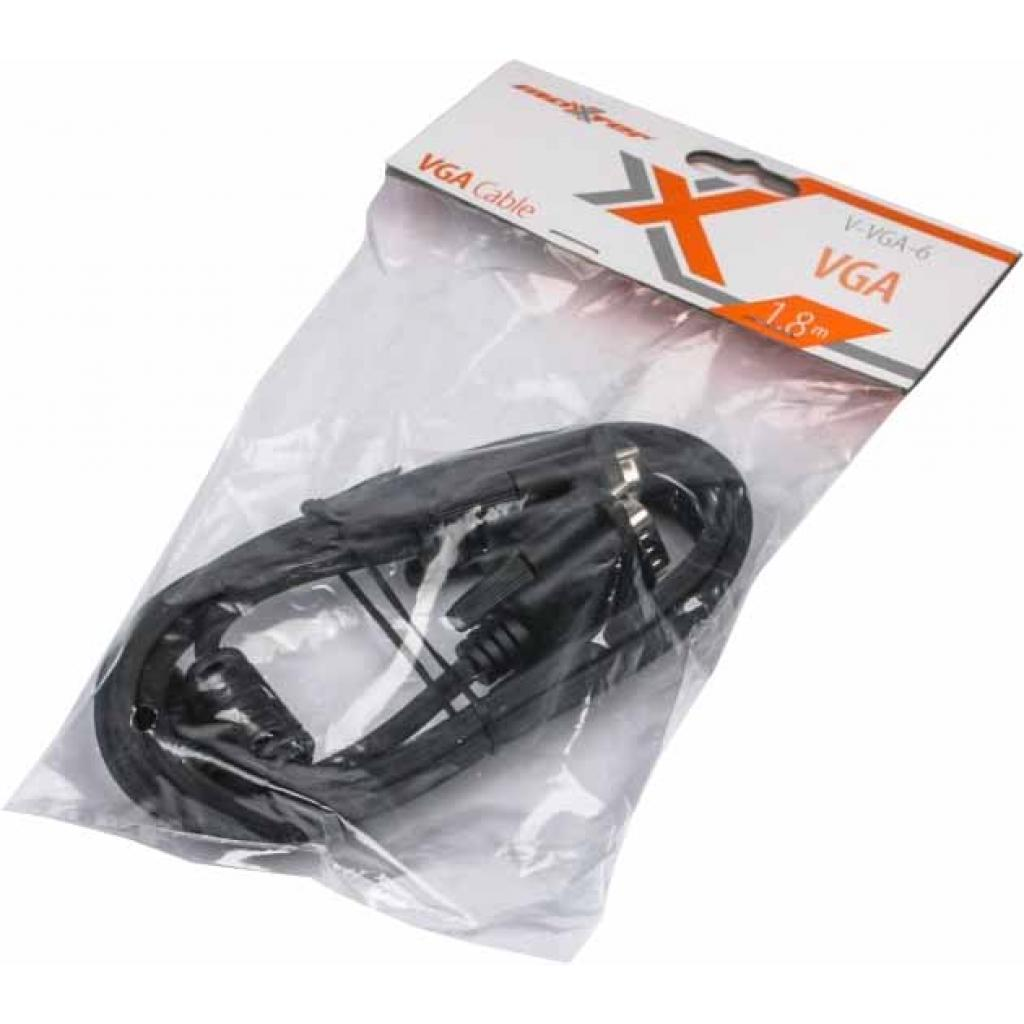 Кабель VGA M to VGA M 1.8m Maxxter (V-VGA-6) фото2