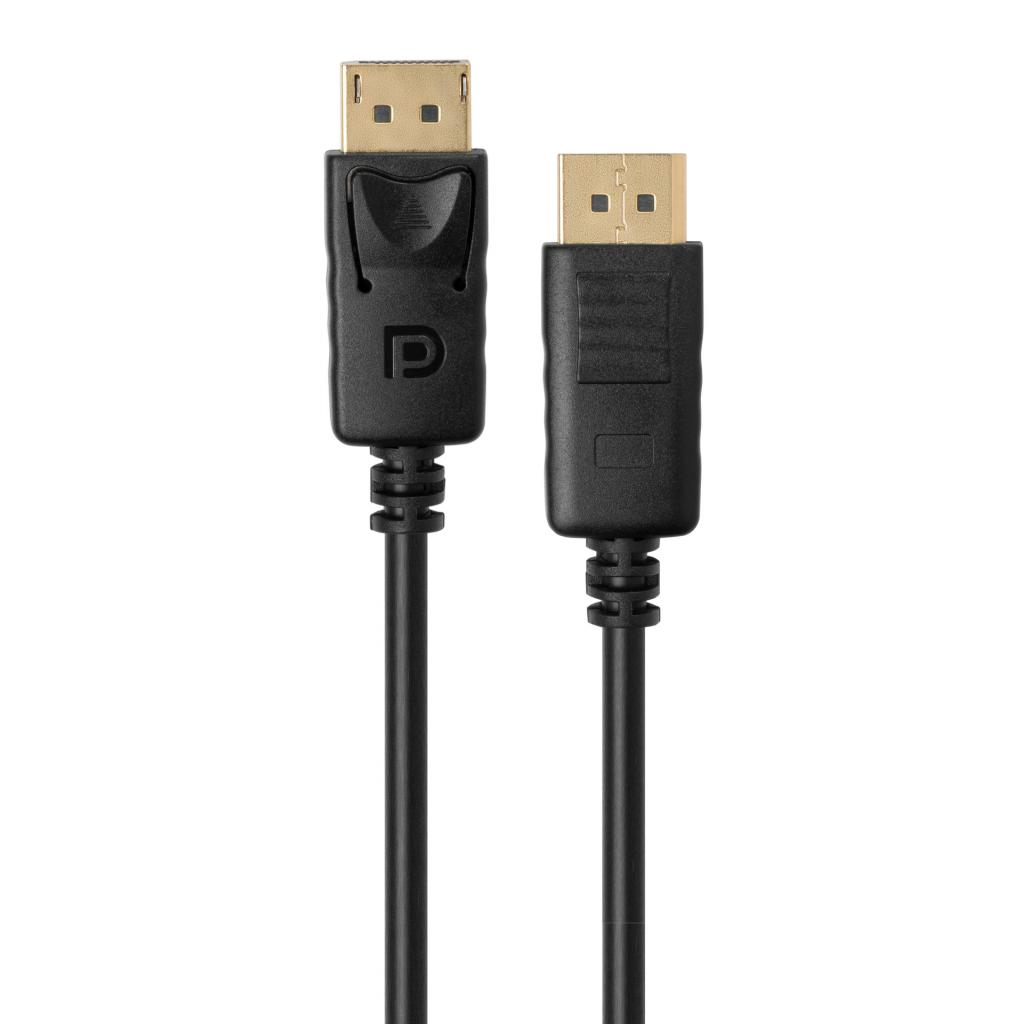 Кабель DisplayPort M to DisplayPort M 3.0m Vinga (VCPDPMM3BK) фото