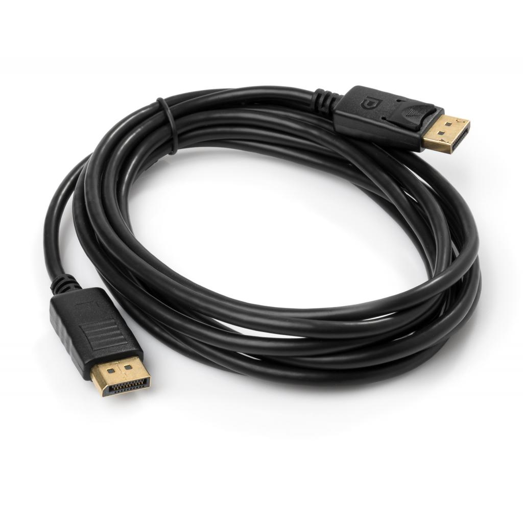 Кабель DisplayPort M to DisplayPort M 3.0m Vinga (VCPDPMM3BK) фото