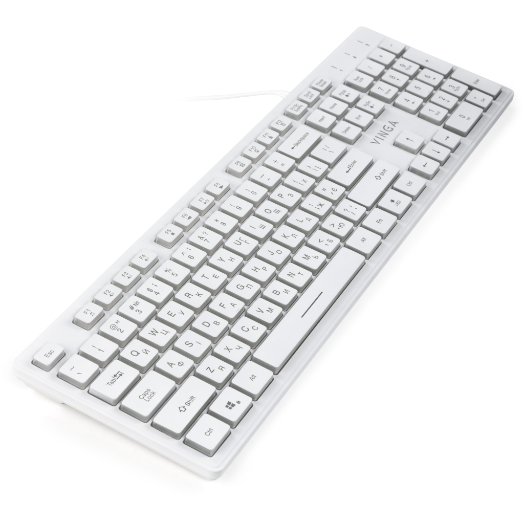Клавиатура Vinga KB410 White фото4
