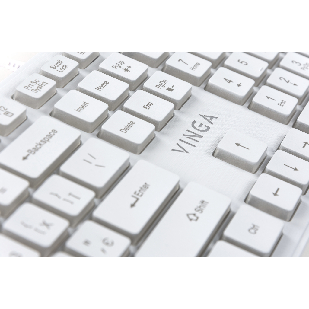 Клавиатура Vinga KB410 White фото6