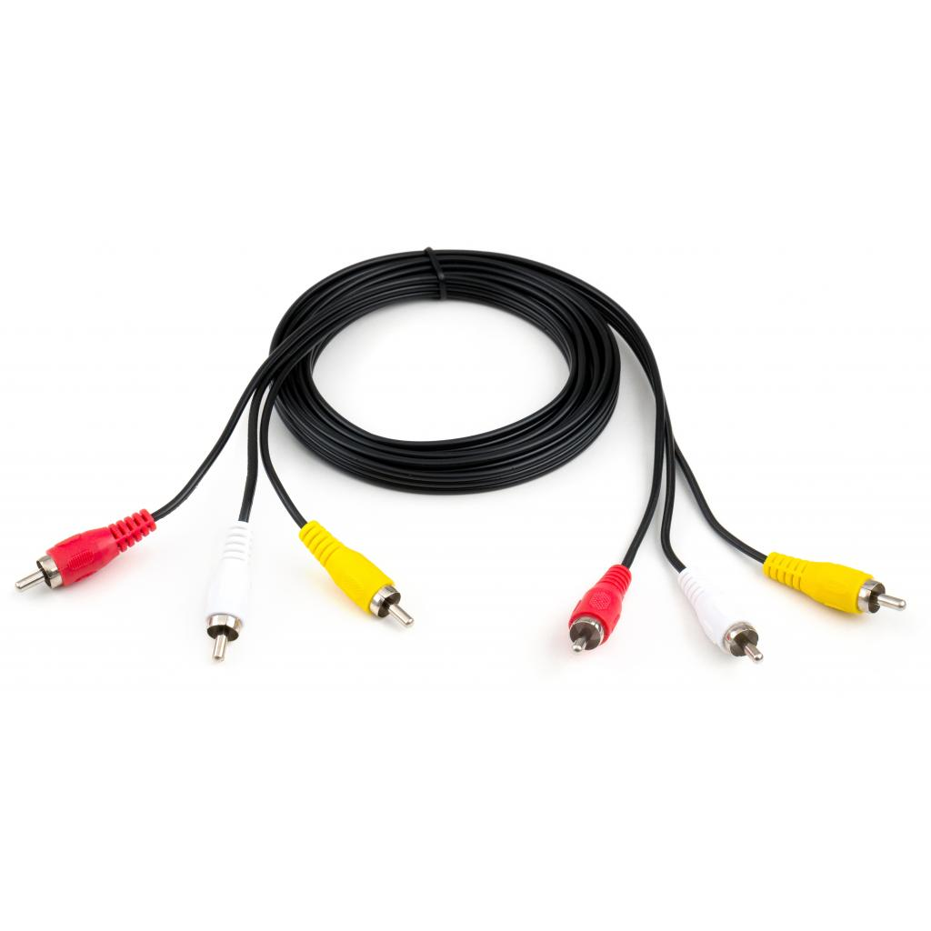 Кабель мультимедійний 3xRCA M to 3xRCA M 1.8m Vinga (VCP3RCA1.8) фото2