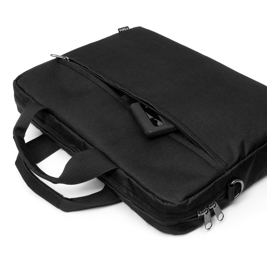 Сумка для ноутбука Vinga 14" NB1402 Black, white print (NB1402UWBK) фото