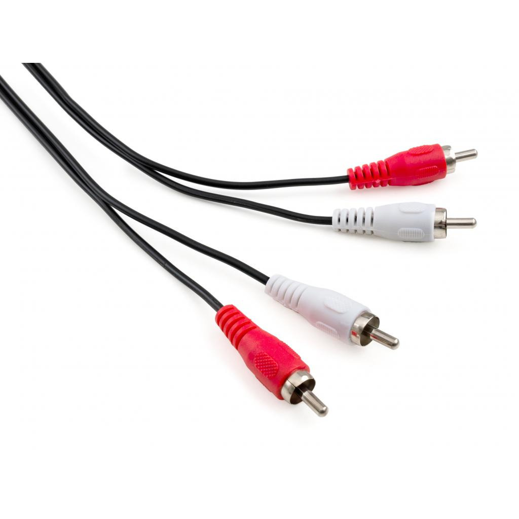 Кабель 2xRCA M to 2xRCA M 1.8m Vinga (VCP2RCA1.8) фото