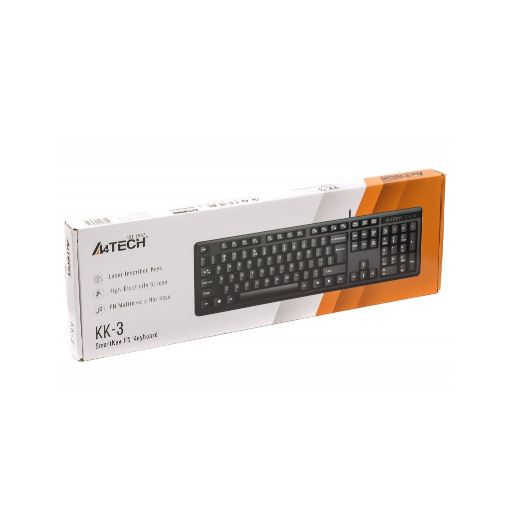 Клавиатура A4Tech KK-3 USB Black (4711421960809) фото4