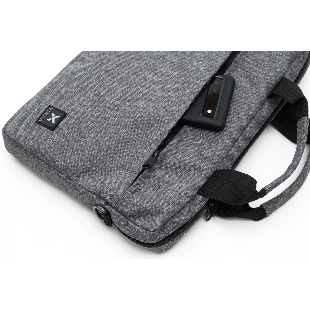 Сумка для ноутбука Vinga 14" NB1403 melange gray (NB1403GY) фото5