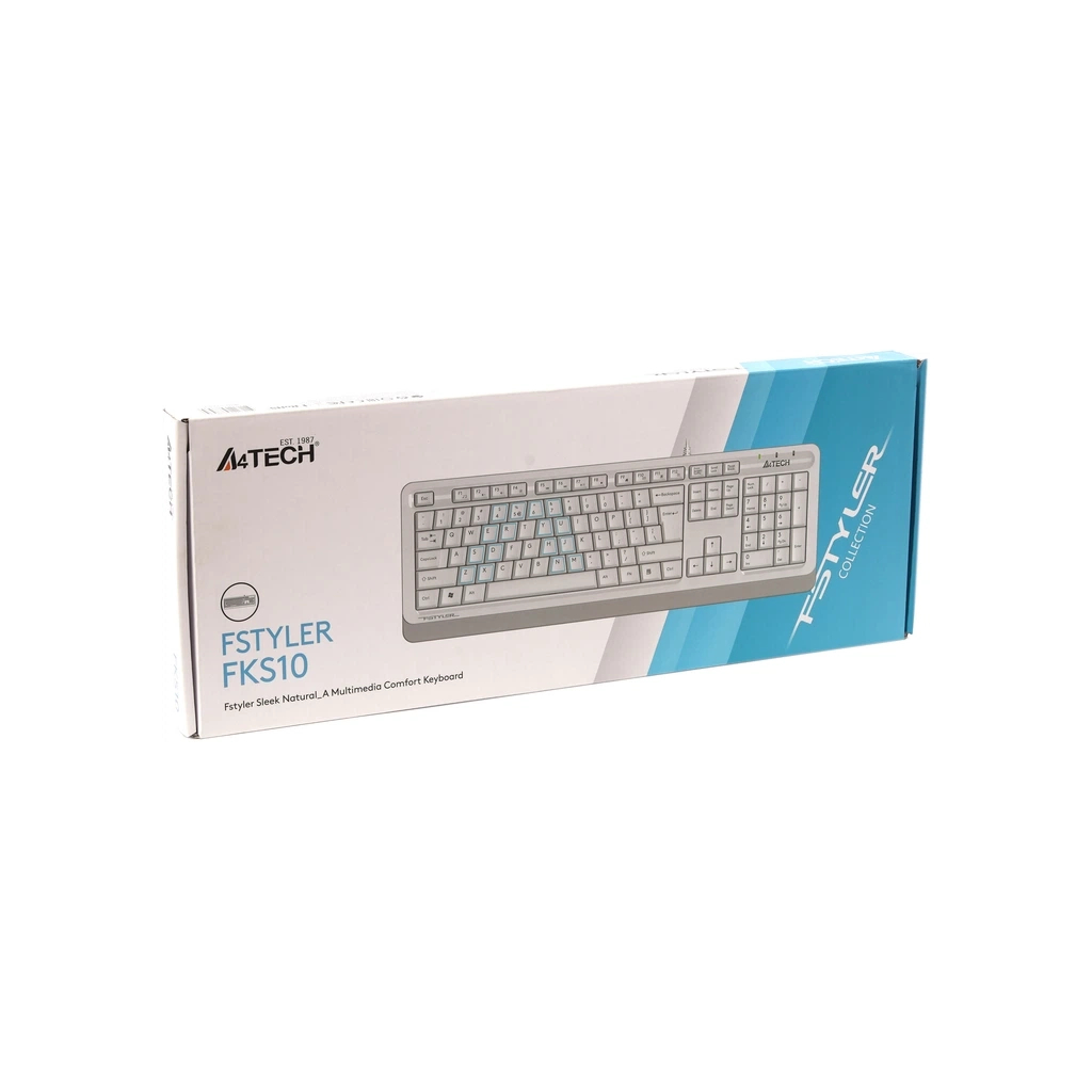 Клавиатура A4Tech FKS10 USB White (4711421963534) фото