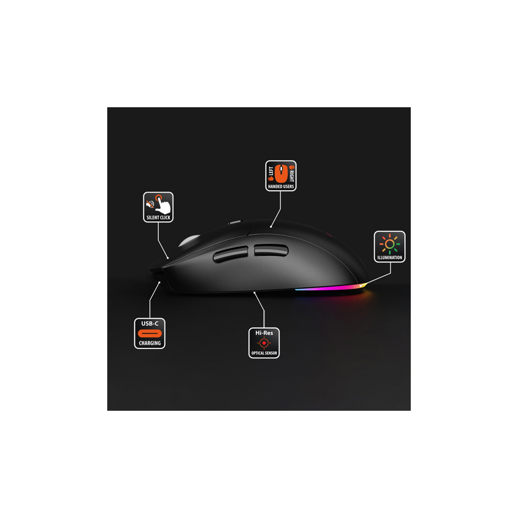 Мышь Media-Tech MT1124 Wireless Black (MT1124) фото8