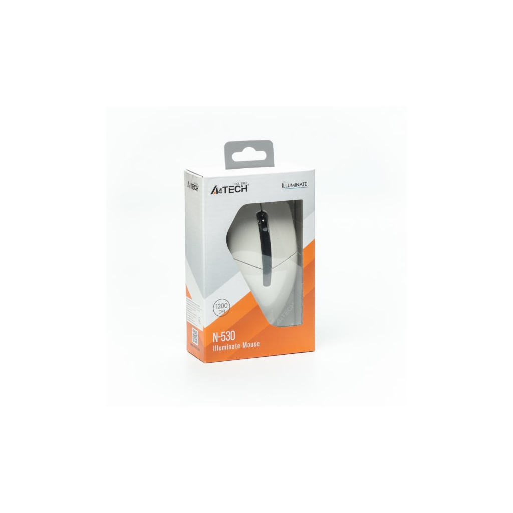 Мышь A4Tech N-530 USB White (4711421987479) фото