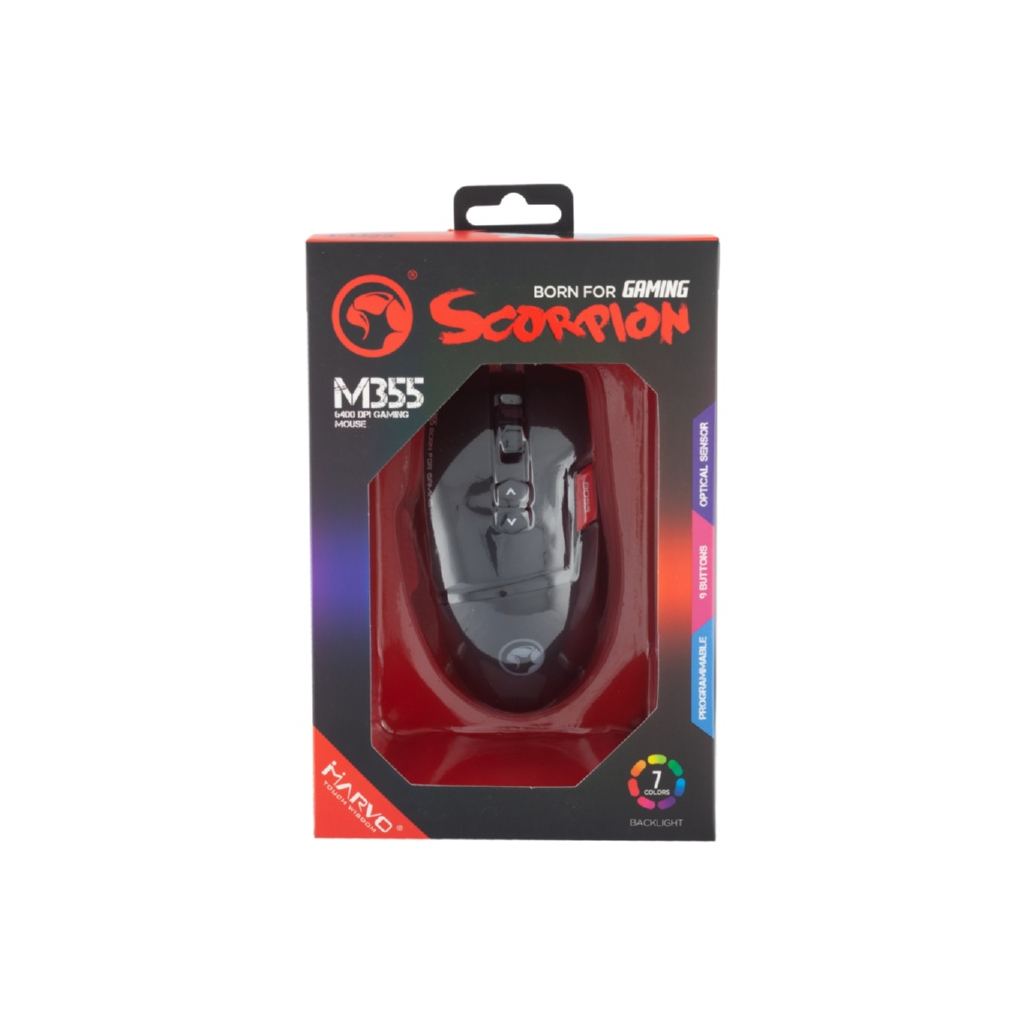 Игровая мышь Marvo M355 7colors-LED USB Black (M355) фото5