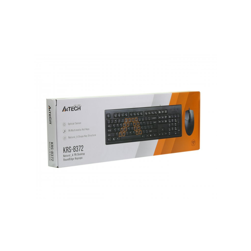 Комплект A4Tech KR-8372 USB Black (4711421859301) фото