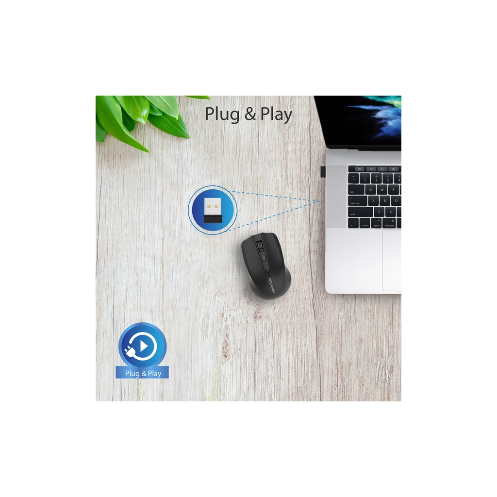 Мышь Promate Clix-8 Wireless Black (clix-8.black) фото5