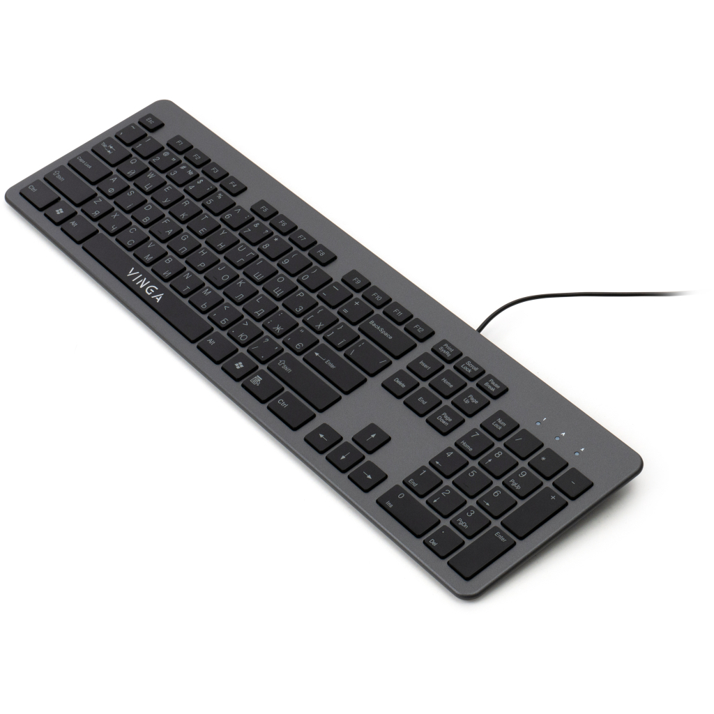 Клавиатура Vinga KB735 black-grey фото2