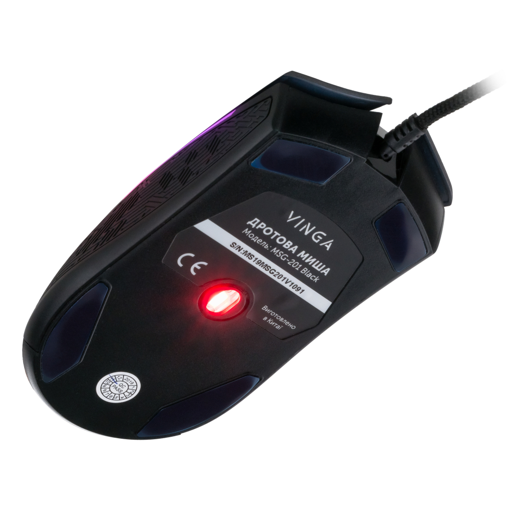 Игровая мышь Vinga MSG-201 Black фото8