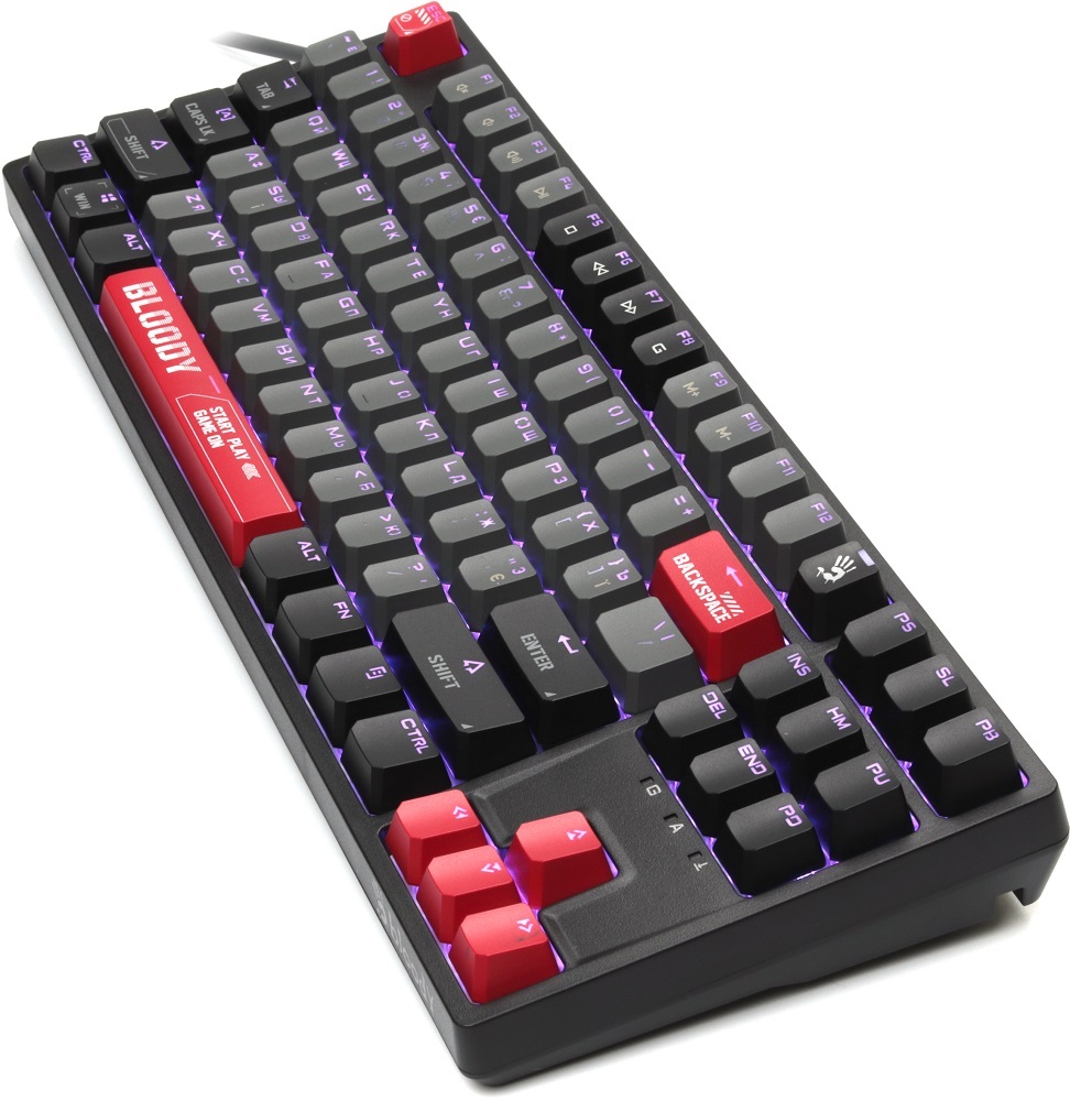 Игровая клавиатура A4Tech Bloody S87 RGB BLMS TKL USB Energy Red (4711421993845) фото2