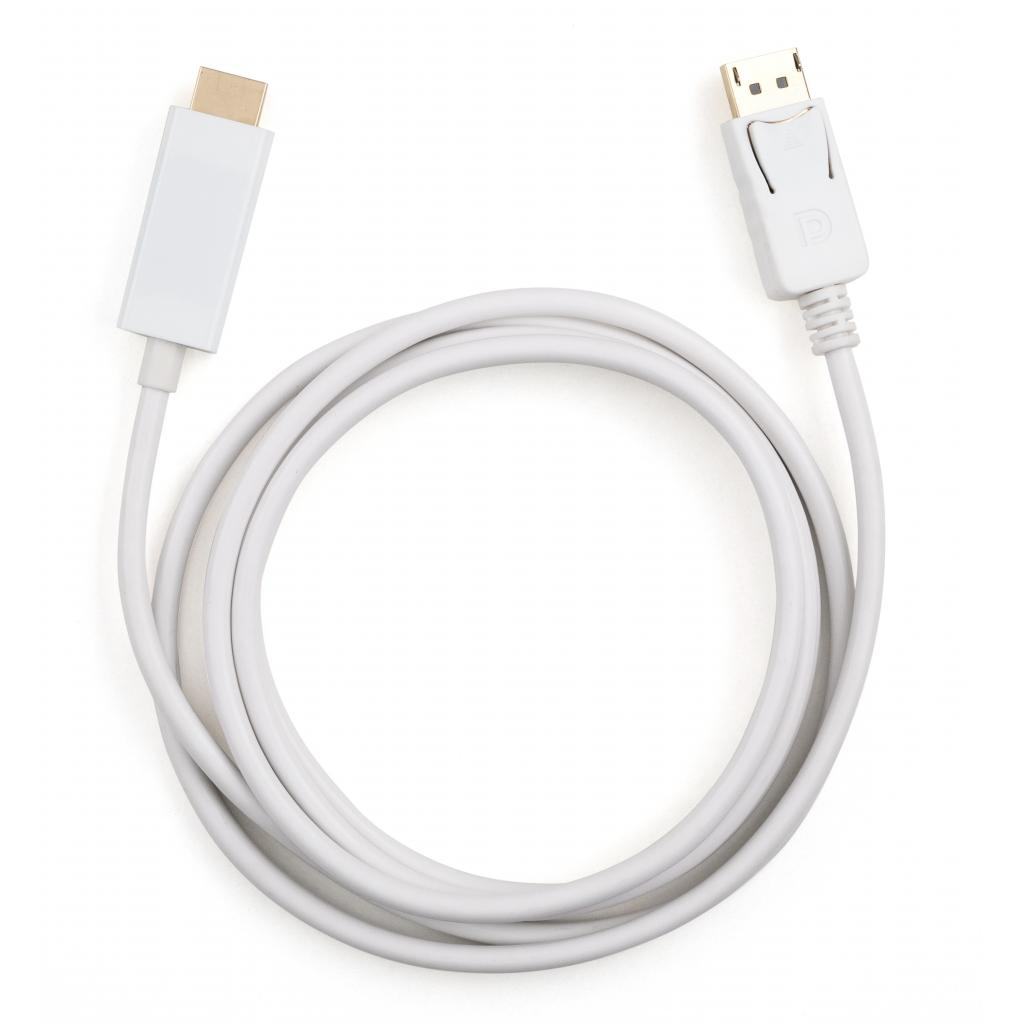 Кабель DisplayPort M to HDMI M 1.8m Vinga (VCPDPHDMI1.8WH) фото2