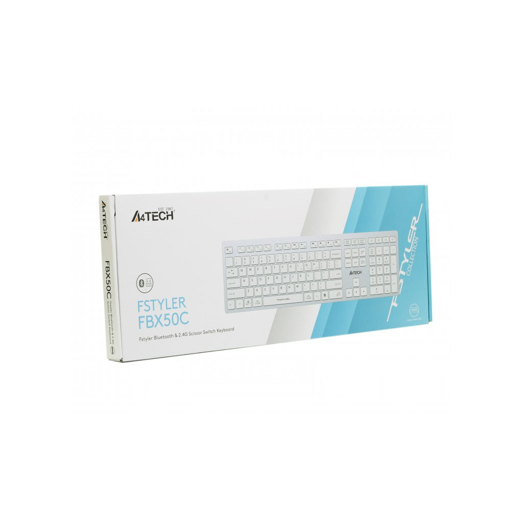 Клавіатура A4Tech FBX50C USB/Bluetooth White (4711421972772) фото8