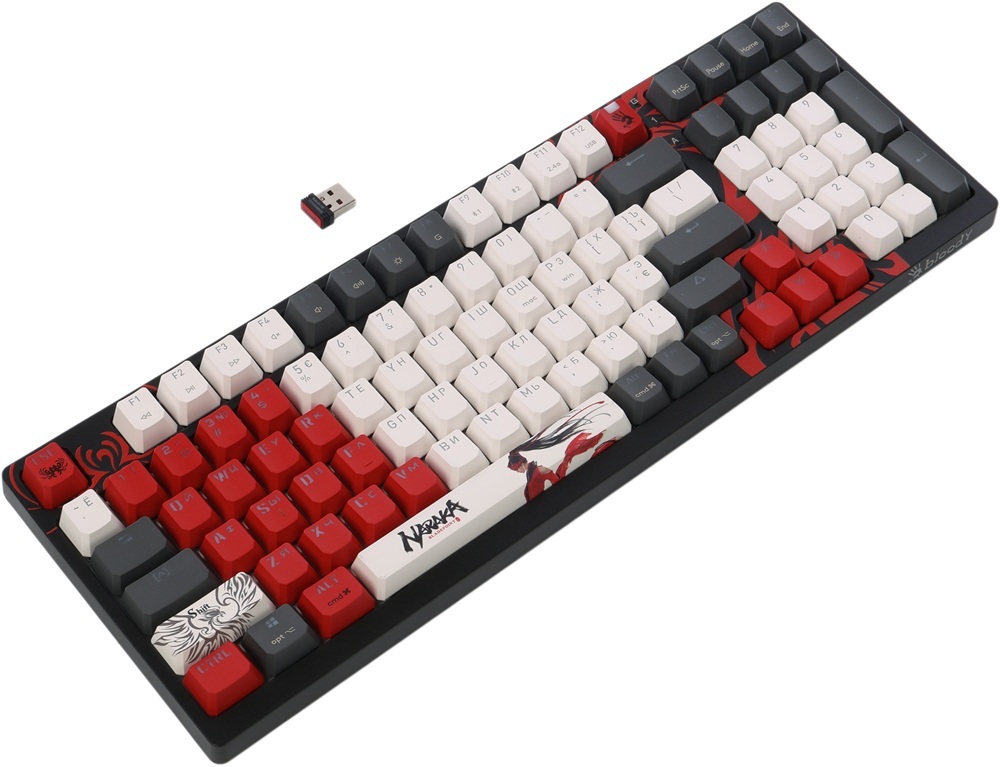 Игровая клавиатура A4Tech Bloody WS98 Wireless/Bluetooth/USB Naraka (4711421001106) фото2