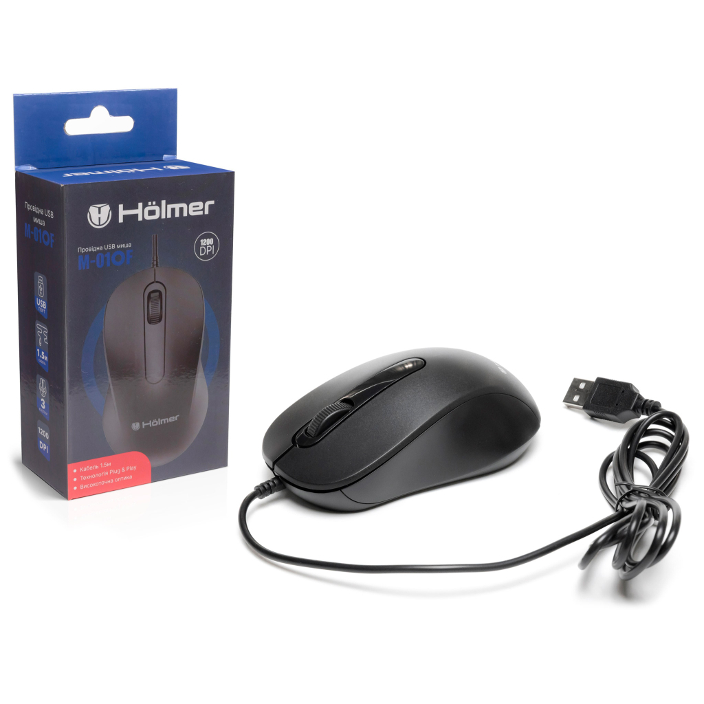 Мышь Hölmer M-01OF USB Black (M-01OF) фото12