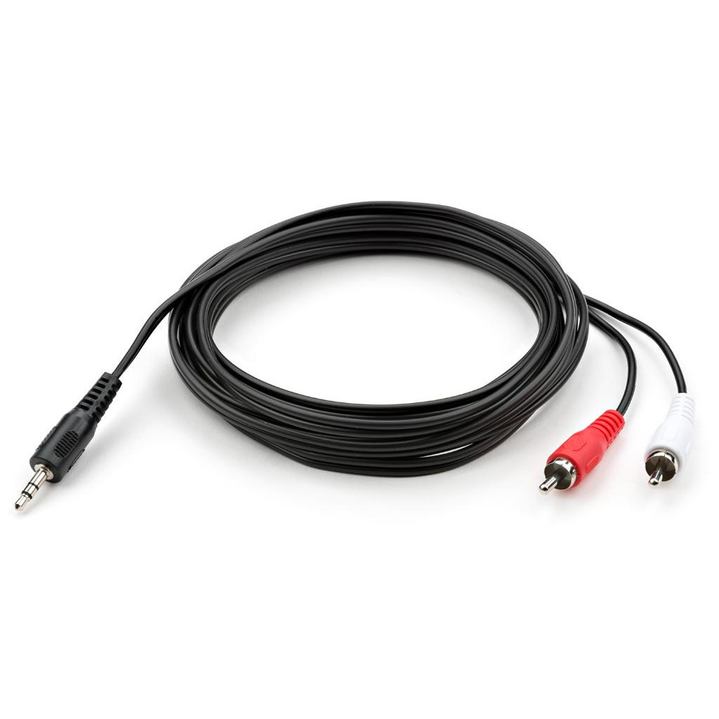 Кабель 3.5mm M to 2xRCA M 3.0m Vinga (VCPDCJ35MRCA23BK) фото2