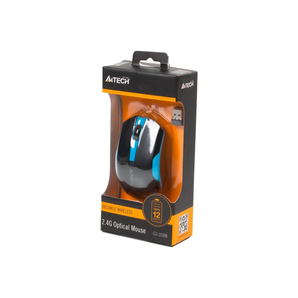 Мишка A4Tech G3-200N Black+Blue (4711421929448) фото4