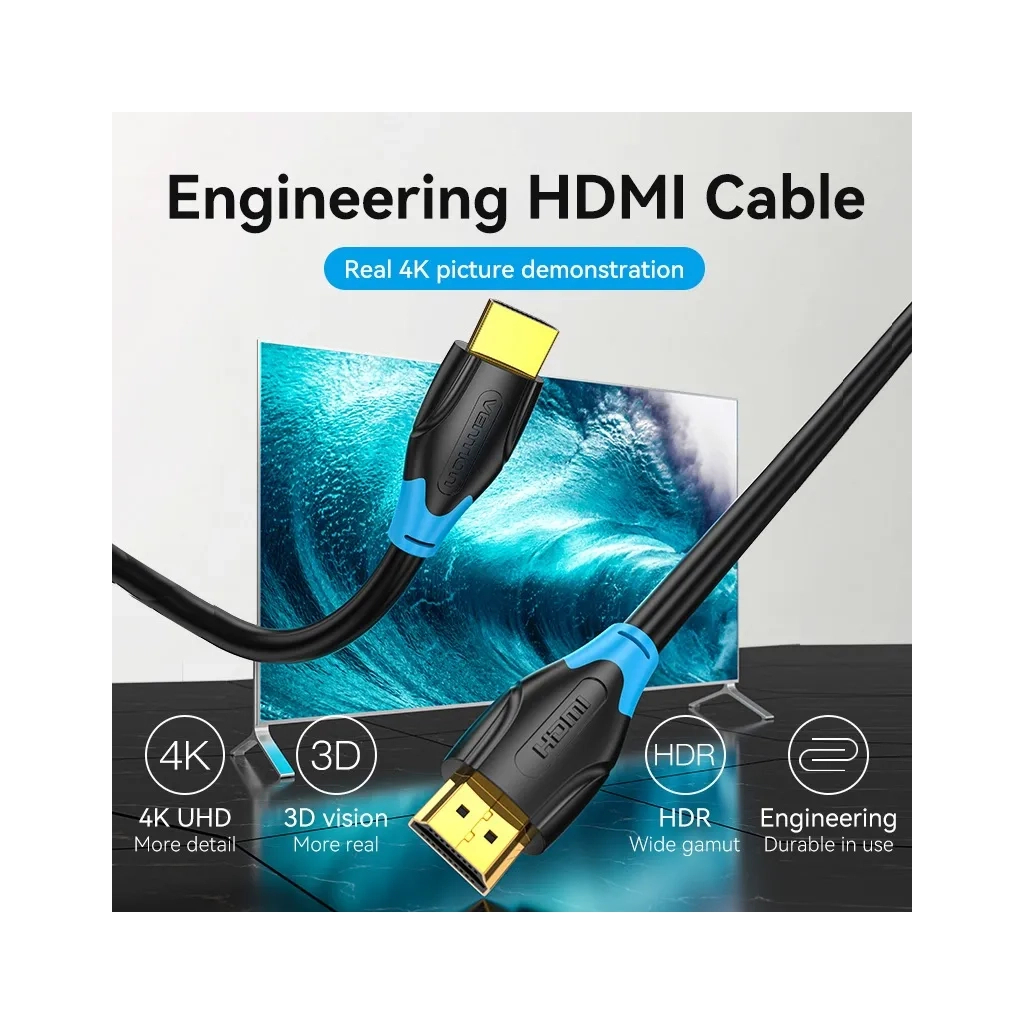 Кабель HDMI M to HDMI M 25.0m 1080p60Hz black Vention (AACBS) фото