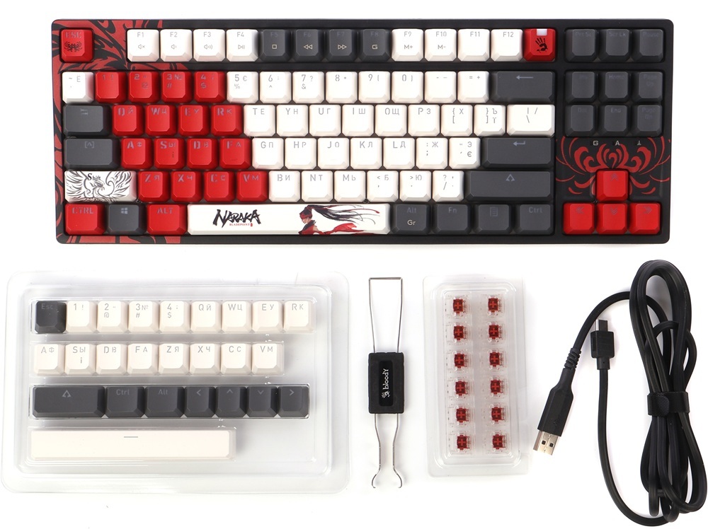 Игровая клавиатура A4Tech Bloody S87 USB Naraka (4711421001809) фото4