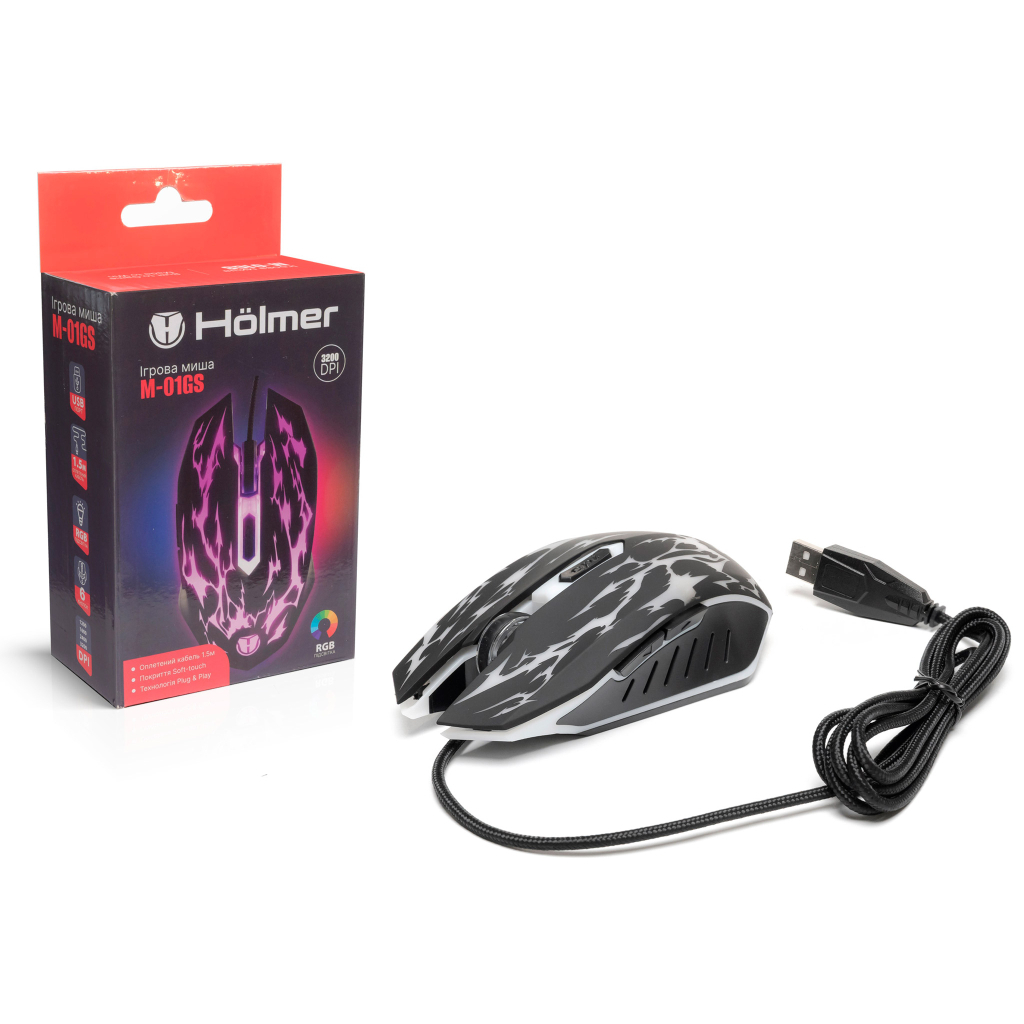 Мышь Hölmer M-01GS USB Black (M-01GS) фото