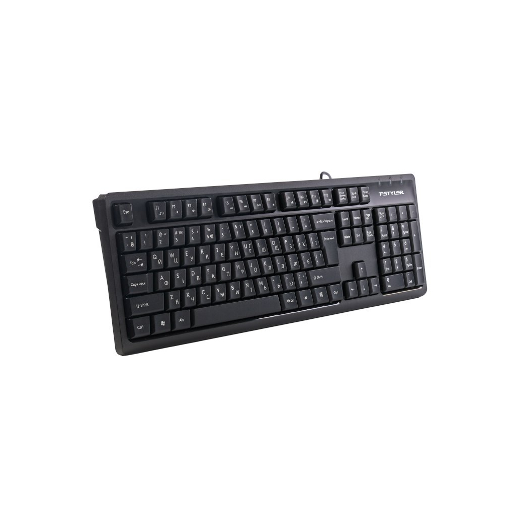 Клавіатура A4Tech FKS12 USB UA Black (4711421003155) фото