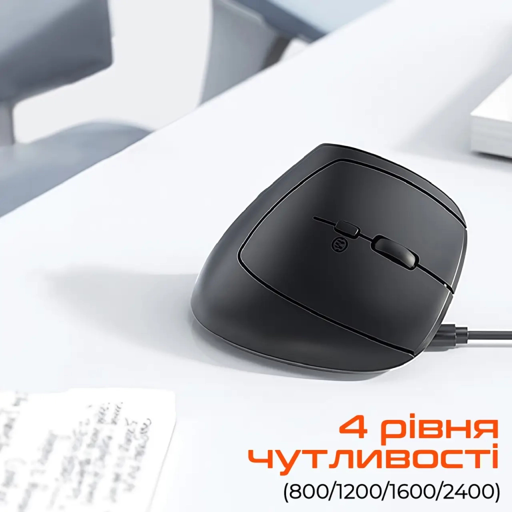Мышь Meetion BTM008 Wireless/Bluetooth Black (MT-BTM008-A) фото4
