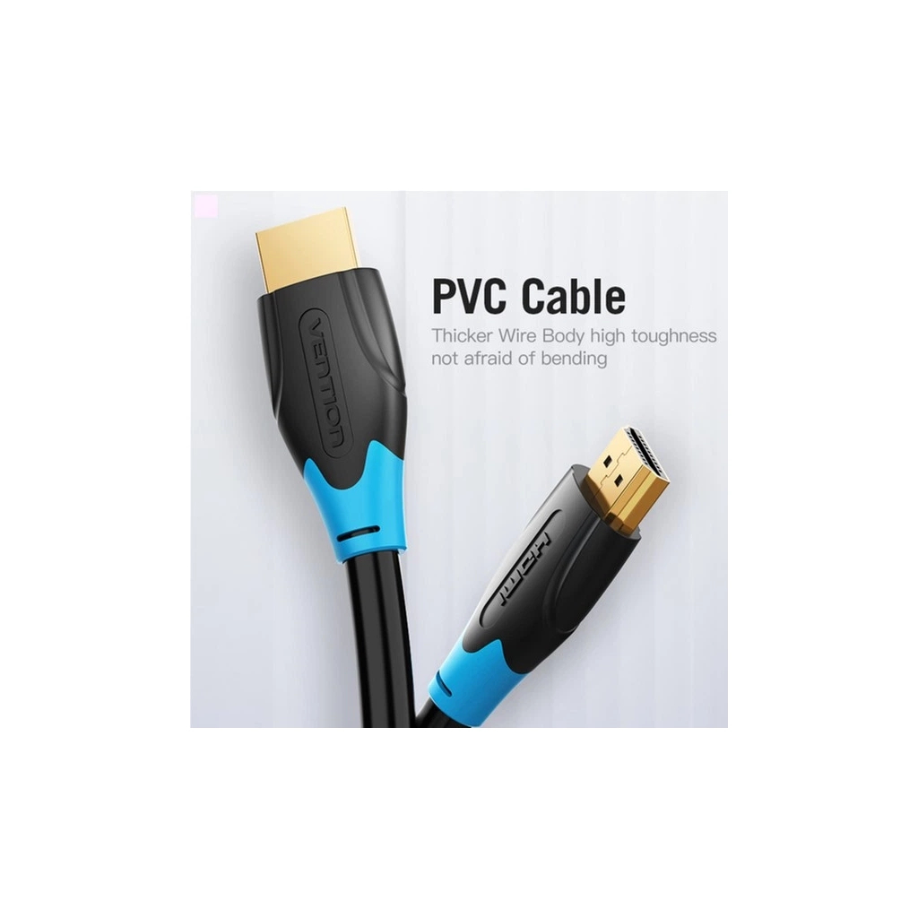 Кабель HDMI M to HDMI M 3.0m 4K60Hz black Vention (AACBI) фото3