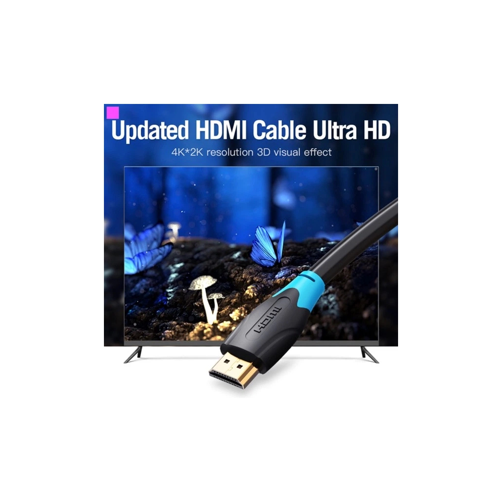 Кабель HDMI M to HDMI M 3.0m 4K60Hz black Vention (AACBI) фото7