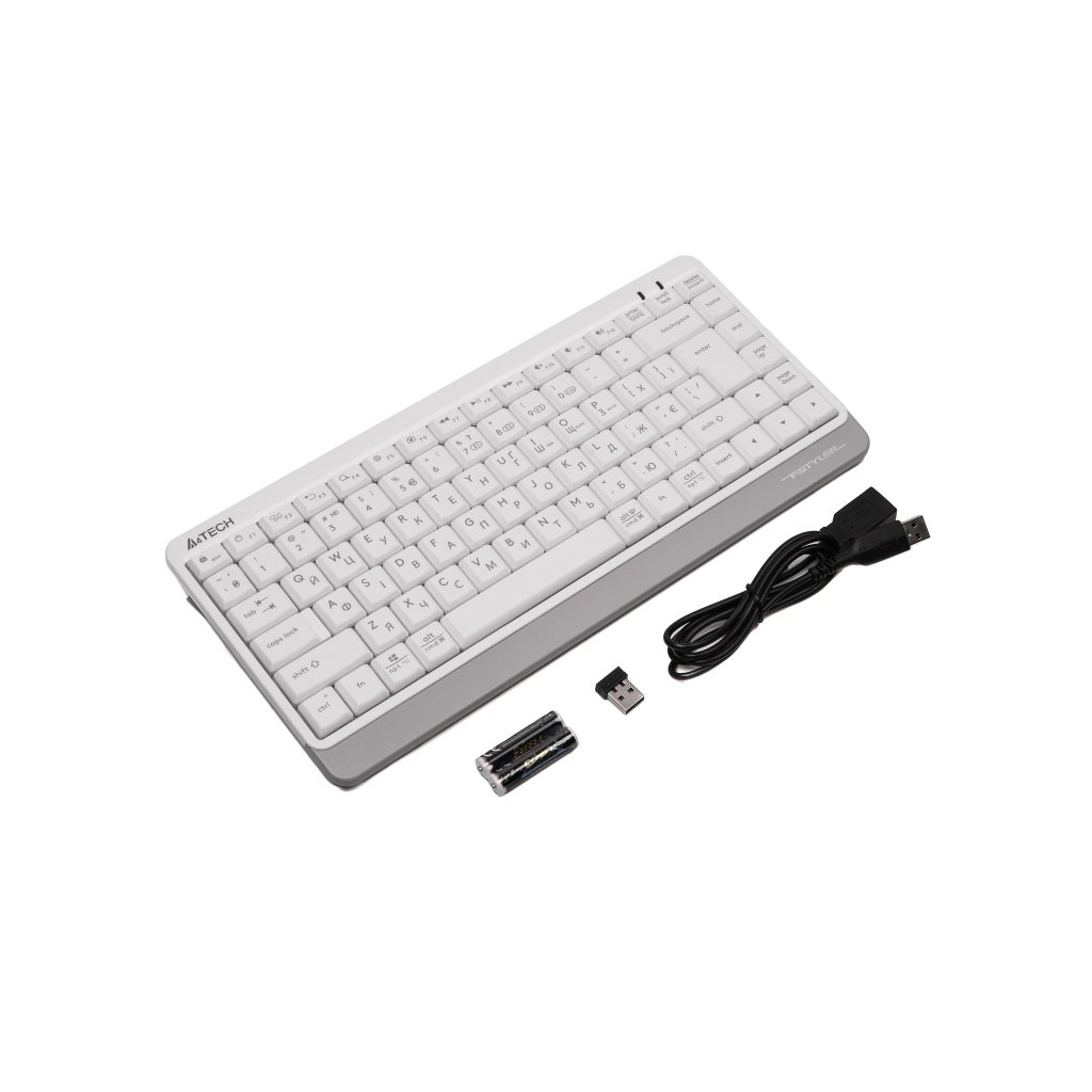 Клавіатура A4Tech FBK11 Wireless White (4711421965491) фото