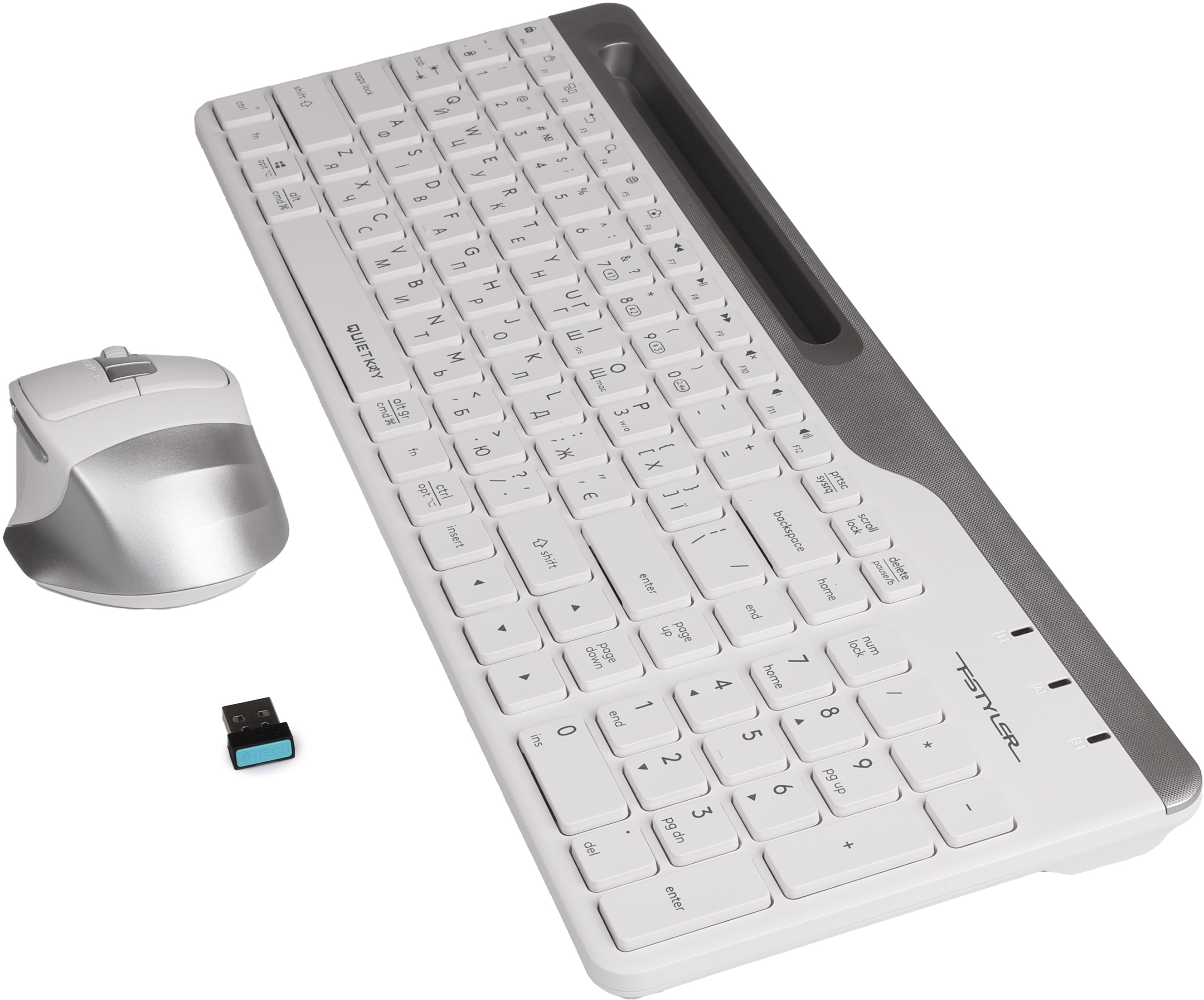 Комплект A4Tech FB2535C Wireless/Bluetooth Icy White (4711421971232) фото4