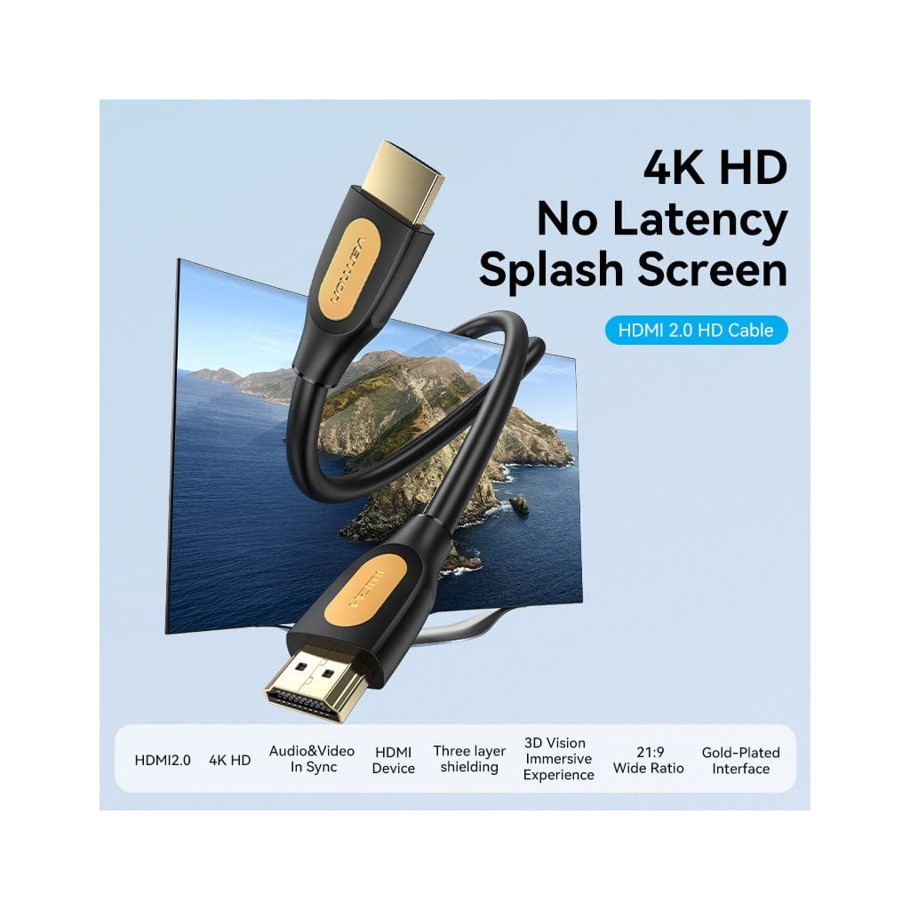 Кабель HDMI M to HDMI M 5.0m 4K30Hz black Vention (ALIBJ) фото2