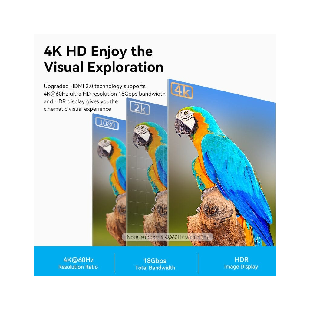 Кабель HDMI M to HDMI M 5.0m 4K30Hz black Vention (ALIBJ) фото3