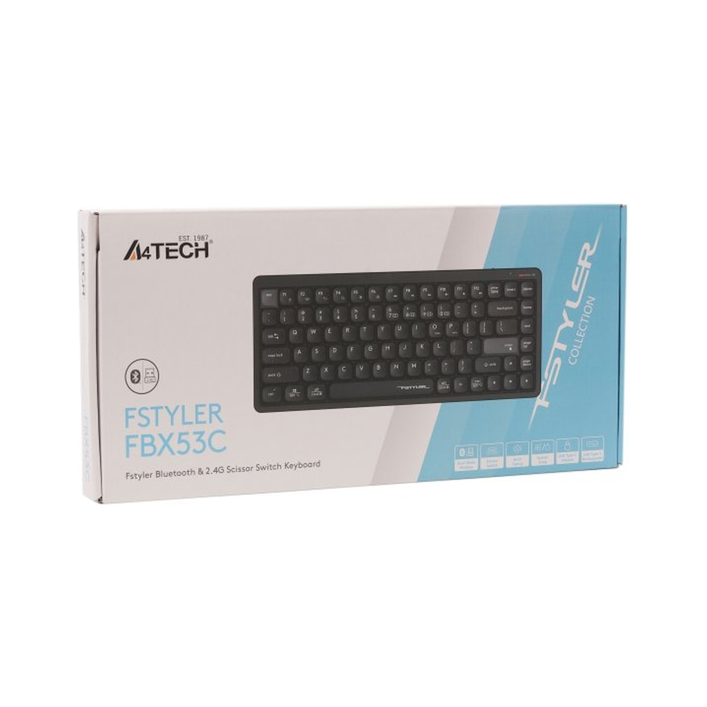 Клавиатура A4Tech FBX53C Wireless/Bluetooth UA Black (4711421001908) фото12
