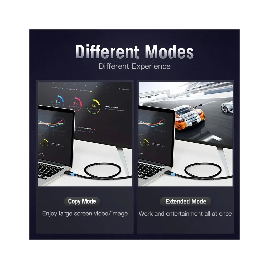 Кабель HDMI M to HDMI M 30.0m 1080p60Hz black Vention (AACBT) фото