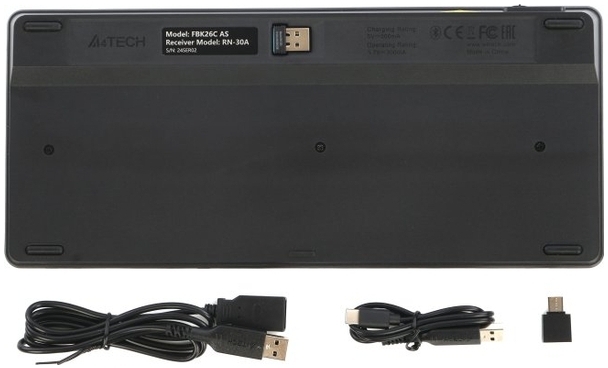 Клавіатура A4Tech FBK26C AS Wireless/Bluetooth Black (4711421000208) фото