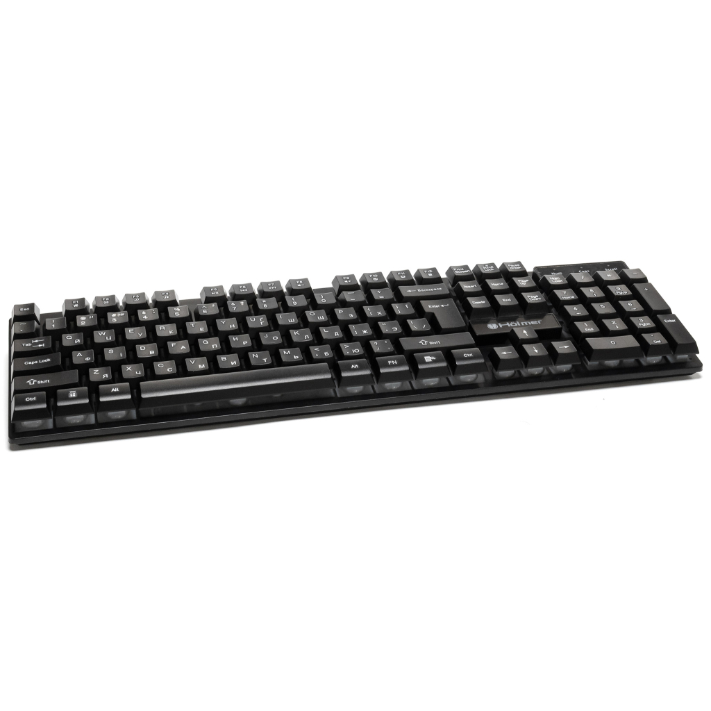 Клавиатура Hölmer K-01GS RGB Backlight USB UA Black (K-01GS) фото