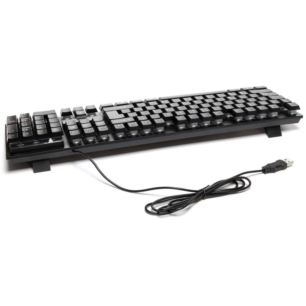 Клавиатура Hölmer K-01GS RGB Backlight USB UA Black (K-01GS) фото