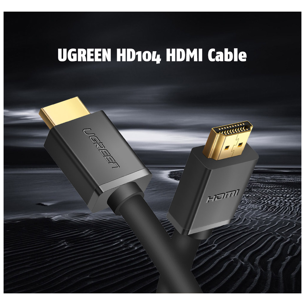 Кабель HDMI M to HDMI M 1.5m HD104 black Ugreen (60820) фото2