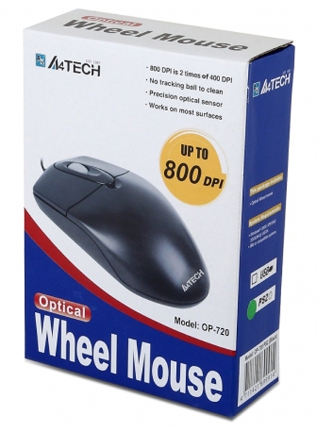 Мышь A4Tech OP-720 Black-USB (4711421699495) фото2