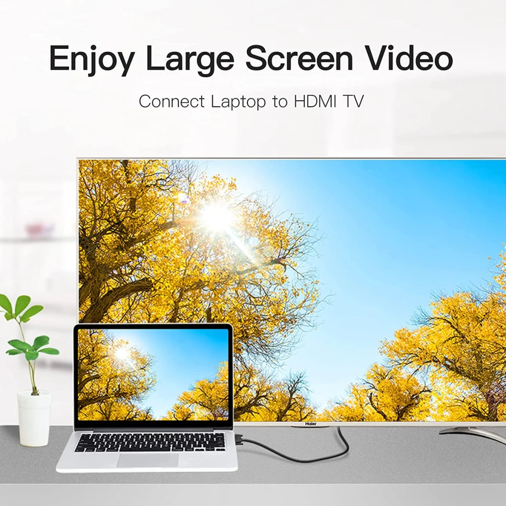 Кабель HDMI M to DVI M 2.0m 4K60Hz black Vention (ABFBH) фото5