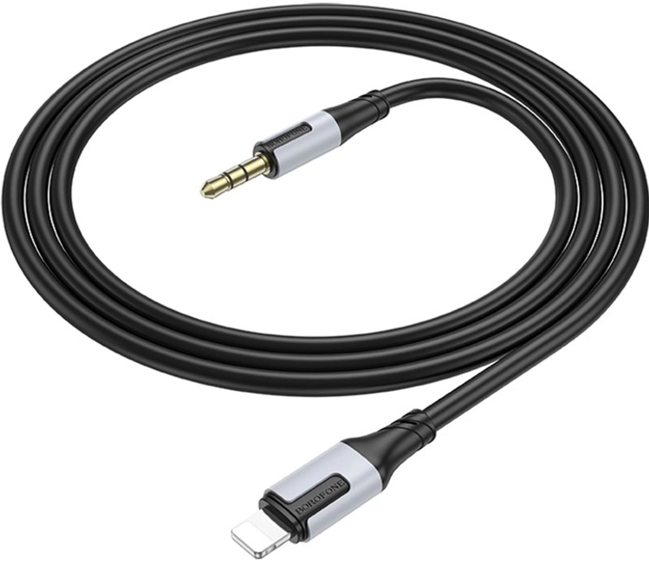 Кабель Lightning to 3.5mm M 1.0m black BOROFONE (6941991108327) фото3