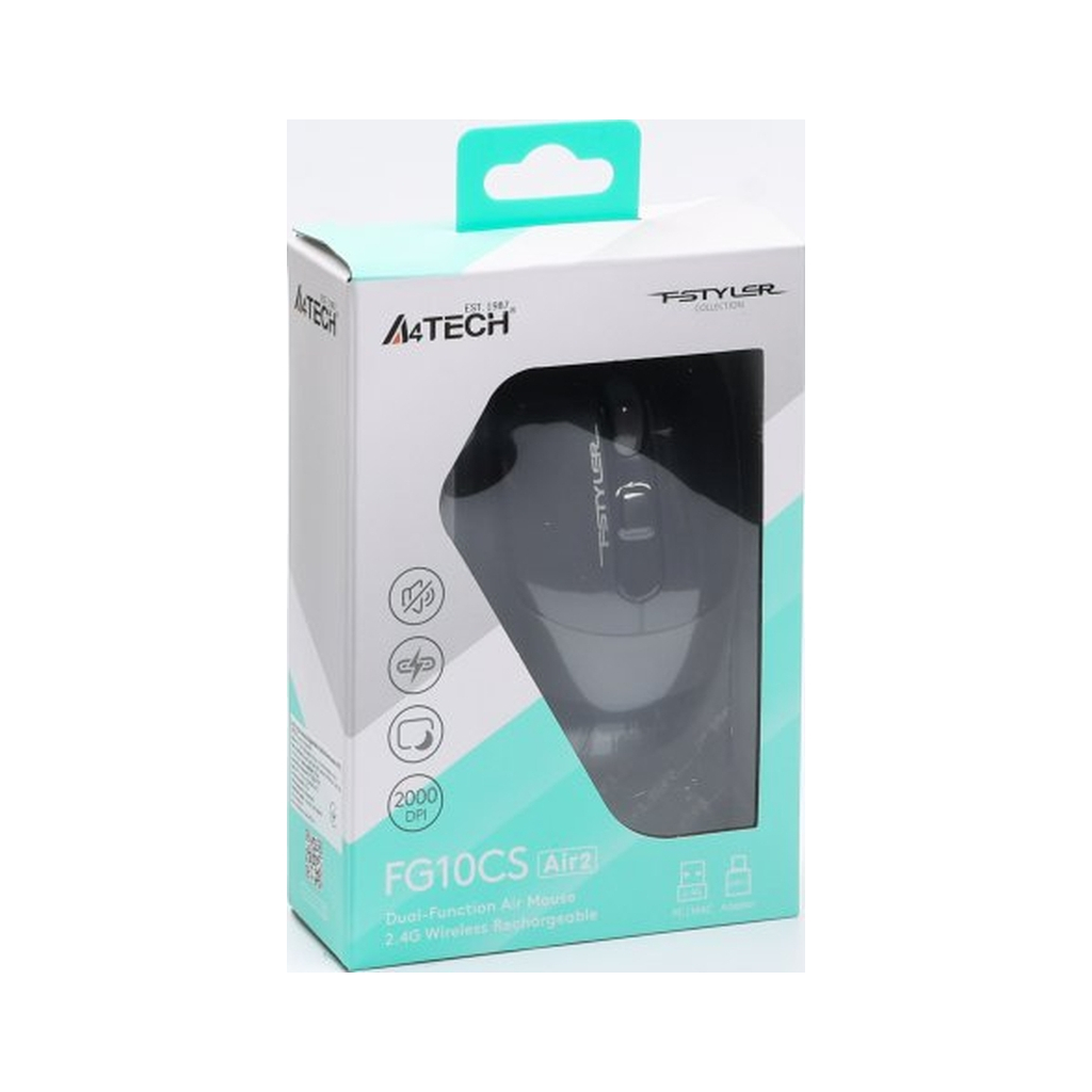 Мышь A4Tech FG10CS Air2 Wireless Stone Grey (4711421997904) фото10