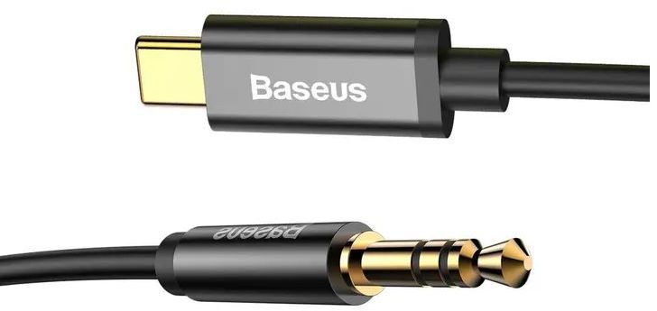 Кабель USB-C to 3.5mm M 1.2m black Baseus (CAM01-01) фото