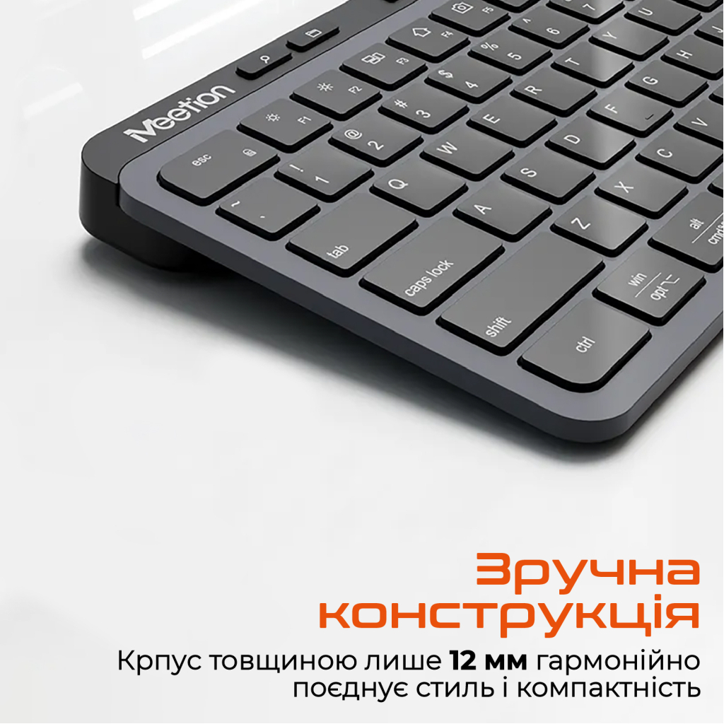 Клавиатура Meetion WK330 Wireless/Bluetooth Black (MT-WK330-A-RUA) фото6