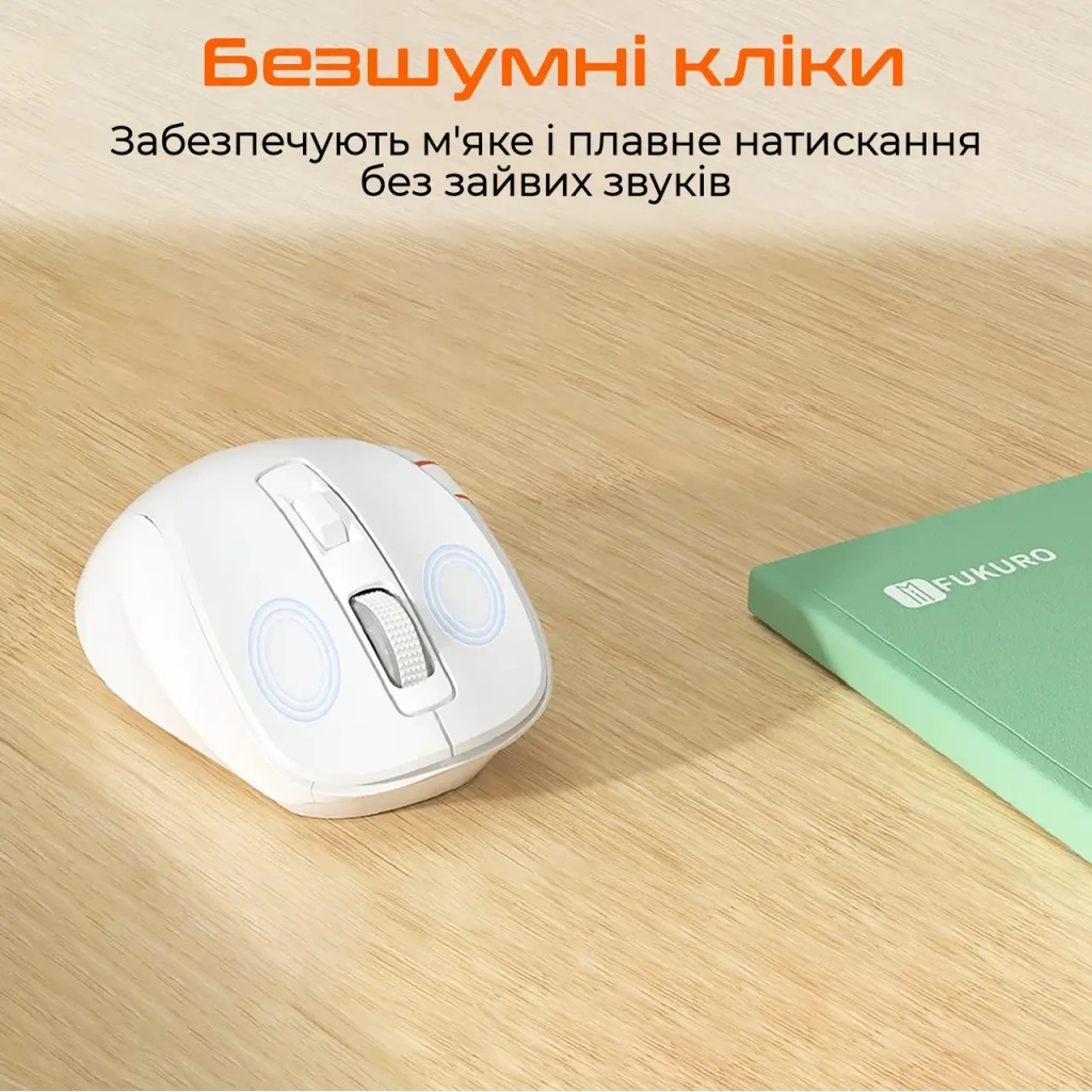 Мышь Meetion BTM032 Wireless/Bluetooth/USB White (MT-BTM032-B) фото3