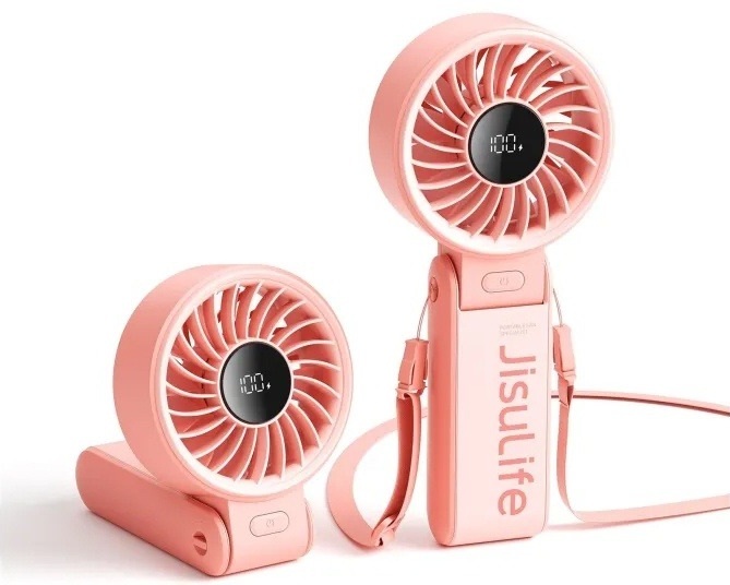 Вентилятор Jisulife Handheld Fan Life 7 (3600 mAh) pink фото7